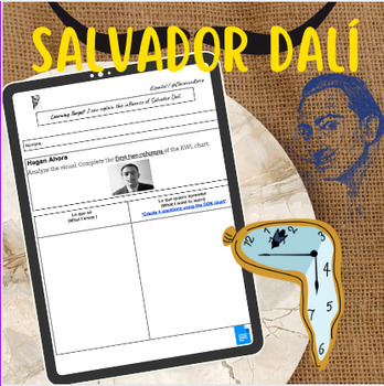 Preview of Salvador Dalí Worksheet -Do now, mini lesson, Independent practice & exit ticket