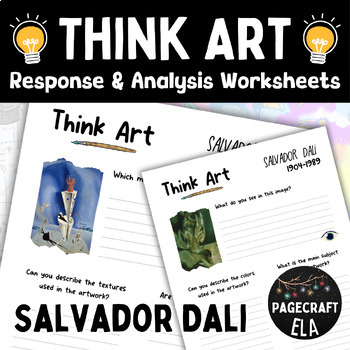 Preview of Salvador Dali Art Analysis and Response Leveled Worksheets
