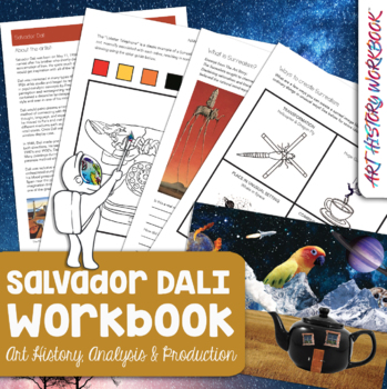 Preview of Salvador Dali Art History Workbook- Biography & Middle School Famous Artist Unit