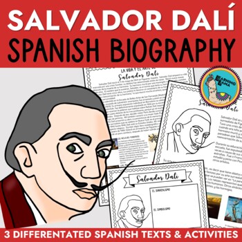 Salvador Dali Biography in Spanish (3 Differentiated Versions) & Questions