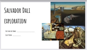 Preview of Salvador Dali Exploration Assignment