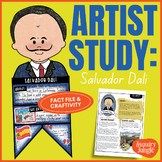 Salvador Dali - Famous Artists Fact File and Biography Craftivity