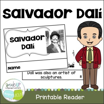 Preview of Salvador Dalí Printable Reader Organizer & Timeline | English
