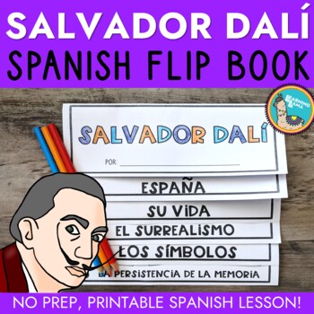 Preview of Salvador Dali for Kids - Spanish Flip Book
