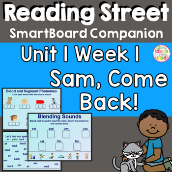 Preview of Sam Come Back SmartBoard Companion 1st First Grade