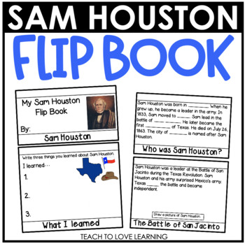 Preview of Sam Houston Flip Book