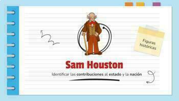 Preview of Sam Houston (Spanish) Social Studies TEKS 1.2.A