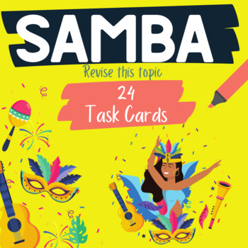 Preview of Samba Music Task Cards