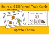 Same & Different Task Cards