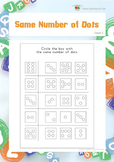 Same Number of Dots (Visual Perception Worksheets)