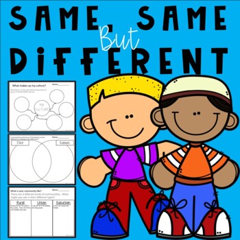 Preview of Same, Same But Different (Culture and read aloud activities)