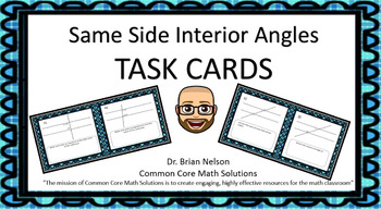 Same Side Interior Angles Task Cards