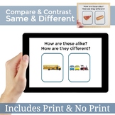 Same and Different | Compare and Contrast | Digital PDF an