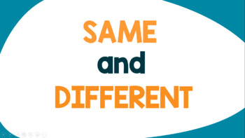 Preview of Same and Different PowerPoint lesson & game
