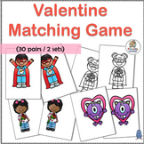 Same and Different VALENTINES DAY Matching Game