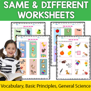 Preview of Same and Different Worksheets