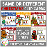 Same or Different Christmas Clip Card Bundle