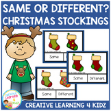 Same or Different Christmas Stocking Clip Cards