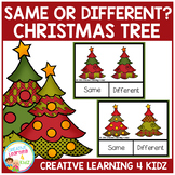 Same or Different Christmas Tree Clip Cards