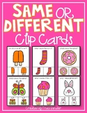 Same or Different Clip Cards