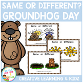 Same or Different Groundhog Day Cards