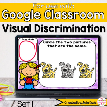 Preview of Same or Different Matching Task Cards | Google Classroom