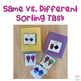 Same vs Different Sorting Task Freebie