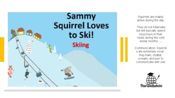 Preview of Sammy The Squirel Loves To Go Skiing. Level 3 or 4