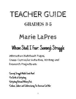 Preview of Sammy's Struggle Teacher Guide and Extension Activities