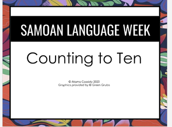 Preview of Samoan Language Week: Drag and Drops Maths 