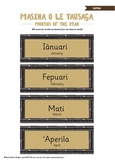 Samoan Months of the Year labels