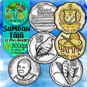 Preview of Samoan Tala (Currency Clip Art)