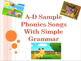 FREE Sample A-D phonics Songs