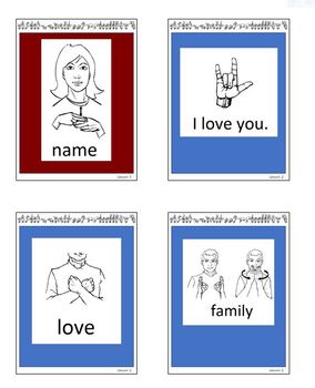 Preview of Sample ASL Flashcards