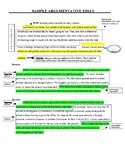 Tips and Sample of Argumentative Essay (editable resource)
