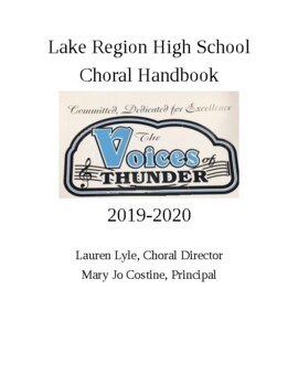 Preview of Sample Chorus Handbook