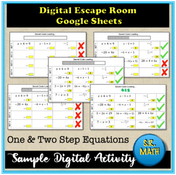 linear equations word problems digital escape