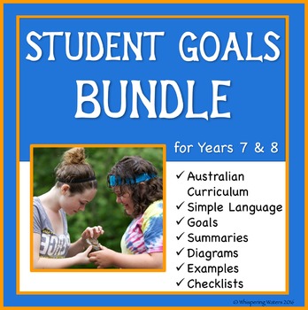 Preview of Student Education Goals: Australian Curriculum - Year 7 & 8 Bundle