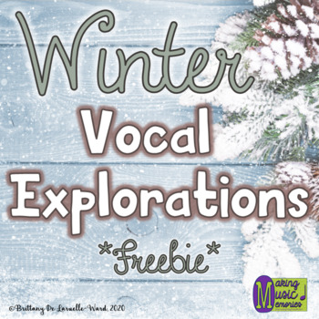 Preview of Sample FREEBIE - Winter Vocal Explorations