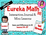 Sample Gr 1 Math Eureka Mod 1 Lessons 14-16 Interactive Notebook & Mini Lessons
