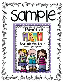 Preview of Sample-- Interactive Math Journals for Pre-K