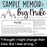 Sample Memoir - Personal Narrative Mentor Text - "Big Mike"