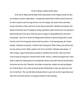 three paragraph essay writer about beauty and the beast