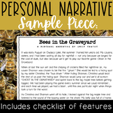 Sample Personal Narrative - Small Moment Mentor Text "Bees