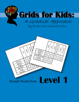 Preview of Sample Puzzle from Logic Grids for Kids:  Level 1