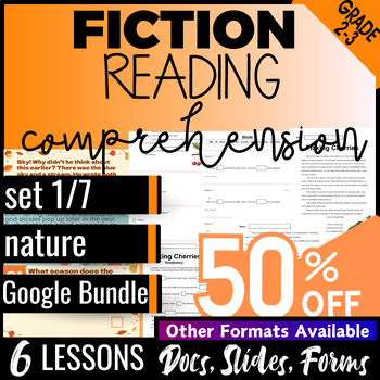 Preview of Nature Fiction Reading Passages and Questions Google Bundle 2nd 3rd Grade |Set1