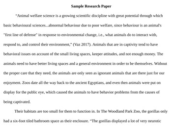research question paper examples