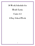 Sample Schedule for Henle Latin Book 1