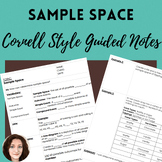 Sample Space AVID Style Guided Notes with Key