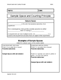 Sample Space and Counting Principle Quick Guided Notes